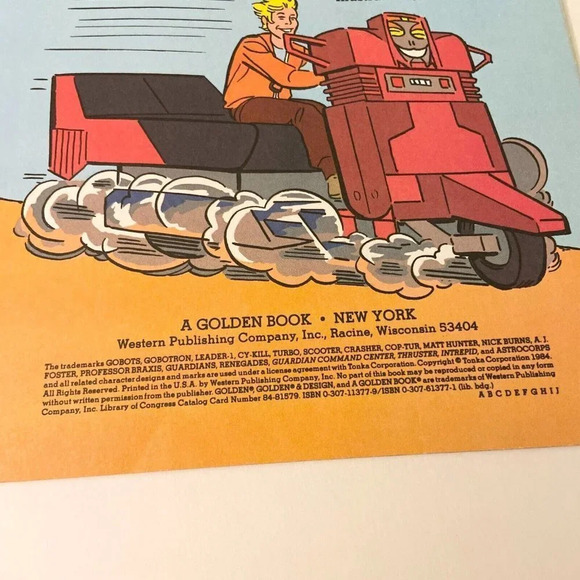 Vtg 1984 Go  Bots On Earth Golden Super Adventure Book - Picture 8 of 16
